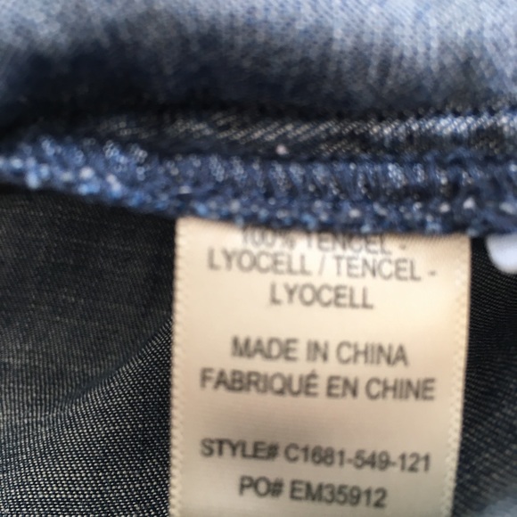 Cloth & Stone Denim Stars Button Down Shirt - Picture 6 of 9